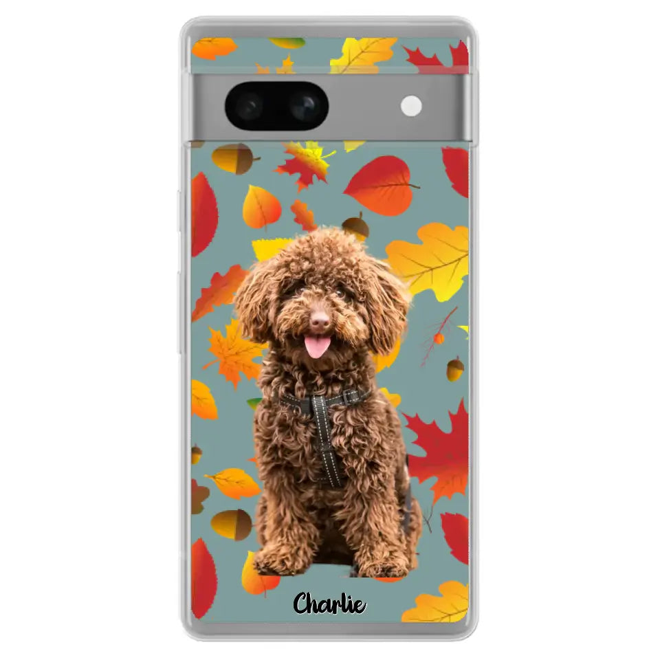 Feuilles A'automne Avec Photo - Coque De Téléphone Personnalisée - Android