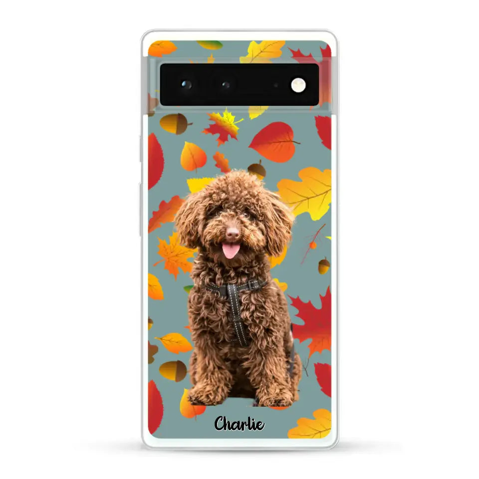Feuilles A'automne Avec Photo - Coque De Téléphone Personnalisée - Android