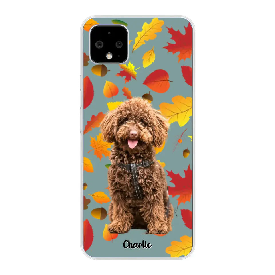 Feuilles A'automne Avec Photo - Coque De Téléphone Personnalisée - Android