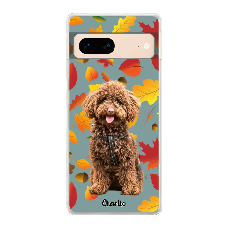 Feuilles A'automne Avec Photo - Coque De Téléphone Personnalisée - Android
