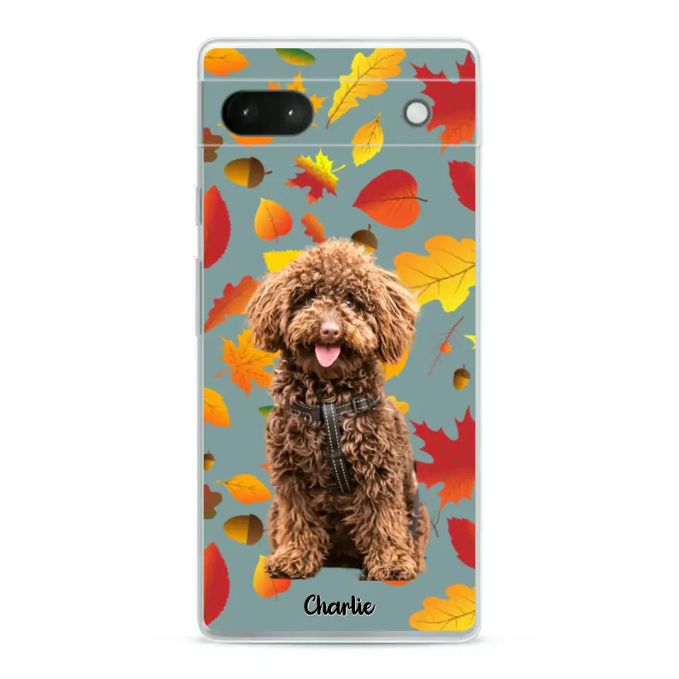 Feuilles A'automne Avec Photo - Coque De Téléphone Personnalisée - Android