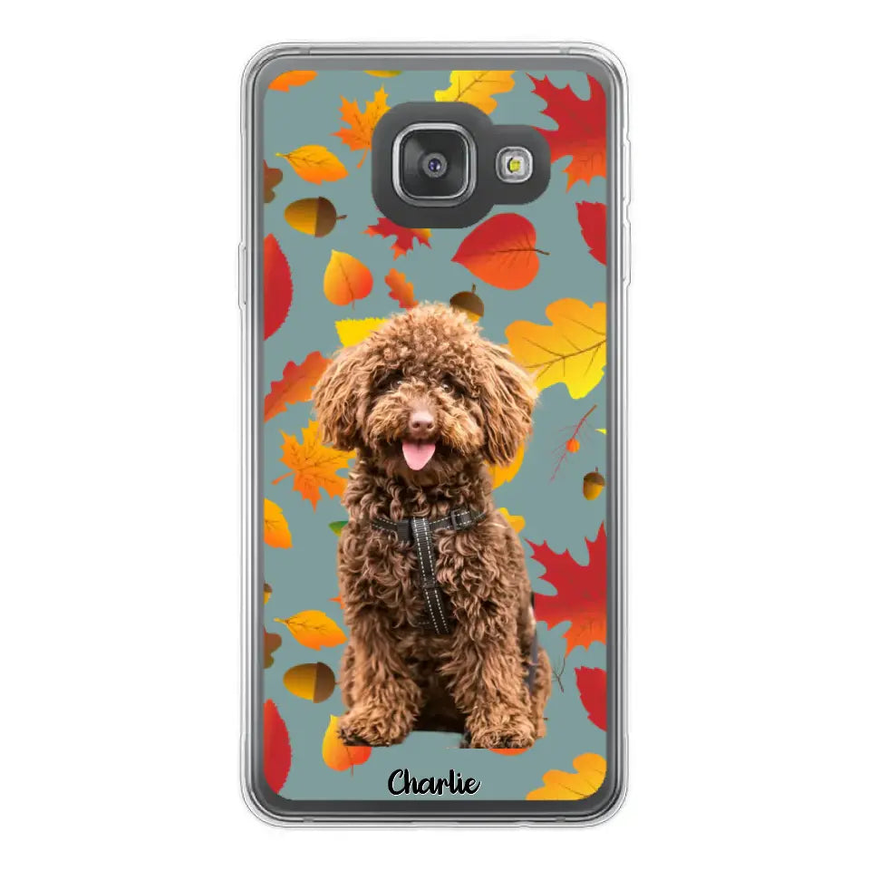 Feuilles A'automne Avec Photo - Coque De Téléphone Personnalisée, iPhone, Samsung