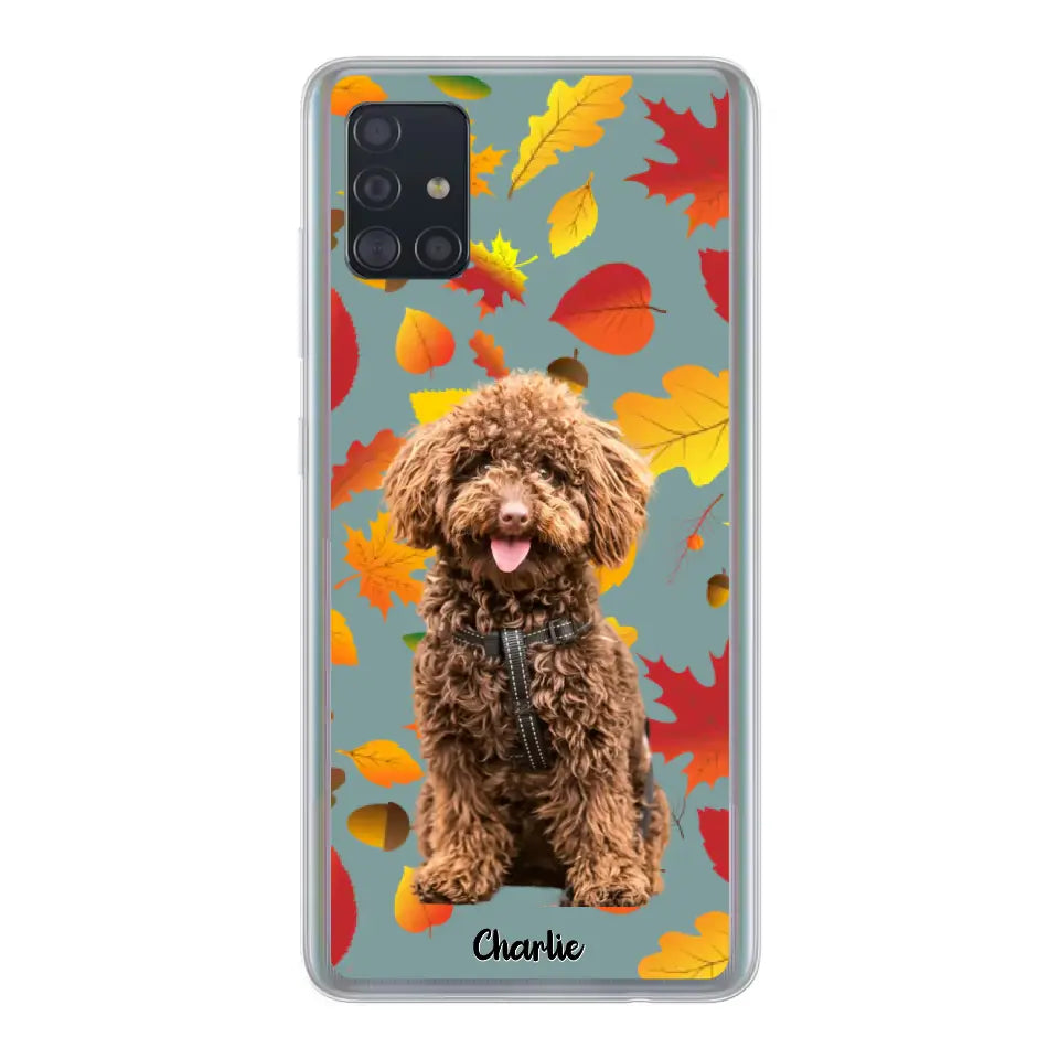 Feuilles A'automne Avec Photo - Coque De Téléphone Personnalisée, iPhone, Samsung