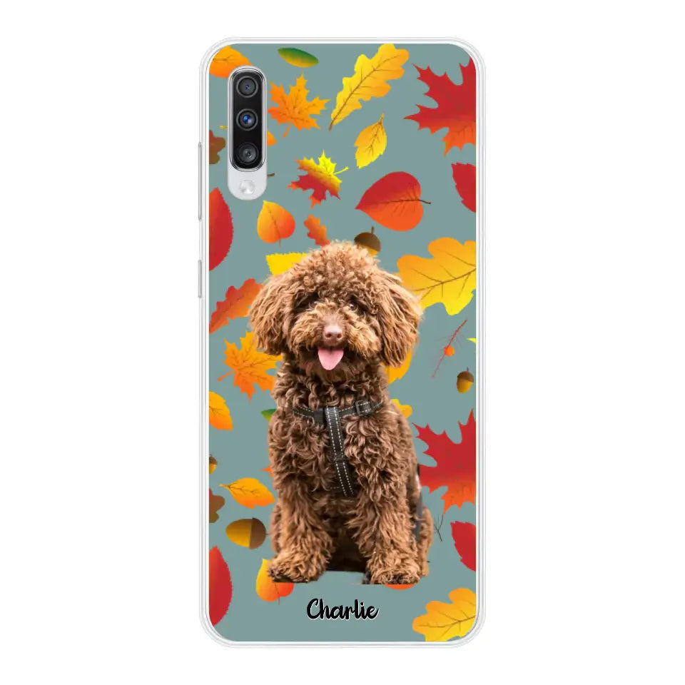 Feuilles A'automne Avec Photo - Coque De Téléphone Personnalisée, iPhone, Samsung