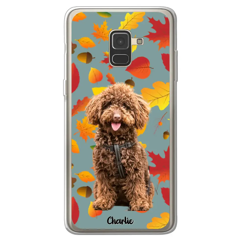 Feuilles A'automne Avec Photo - Coque De Téléphone Personnalisée, iPhone, Samsung