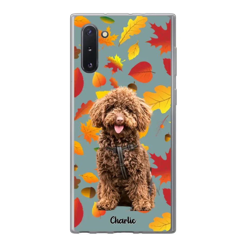 Feuilles A'automne Avec Photo - Coque De Téléphone Personnalisée, iPhone, Samsung