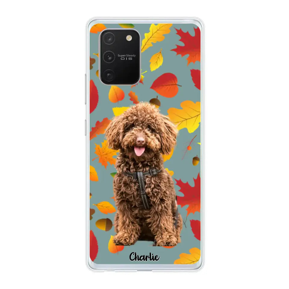 Feuilles A'automne Avec Photo - Coque De Téléphone Personnalisée, iPhone, Samsung