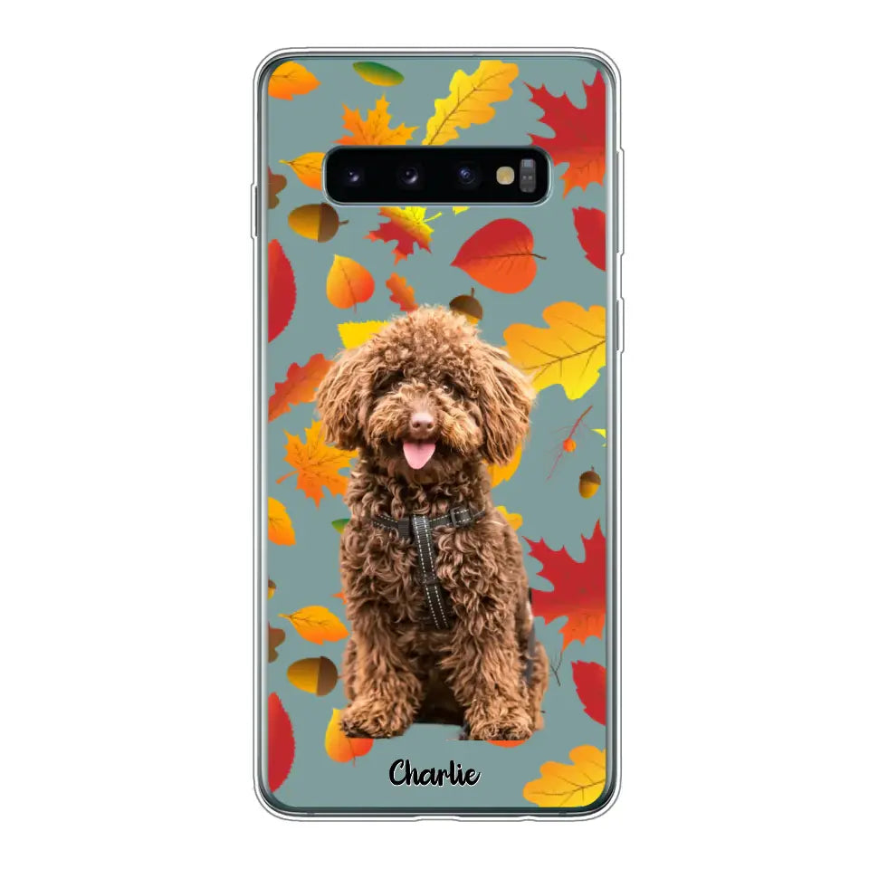 Feuilles A'automne Avec Photo - Coque De Téléphone Personnalisée, iPhone, Samsung