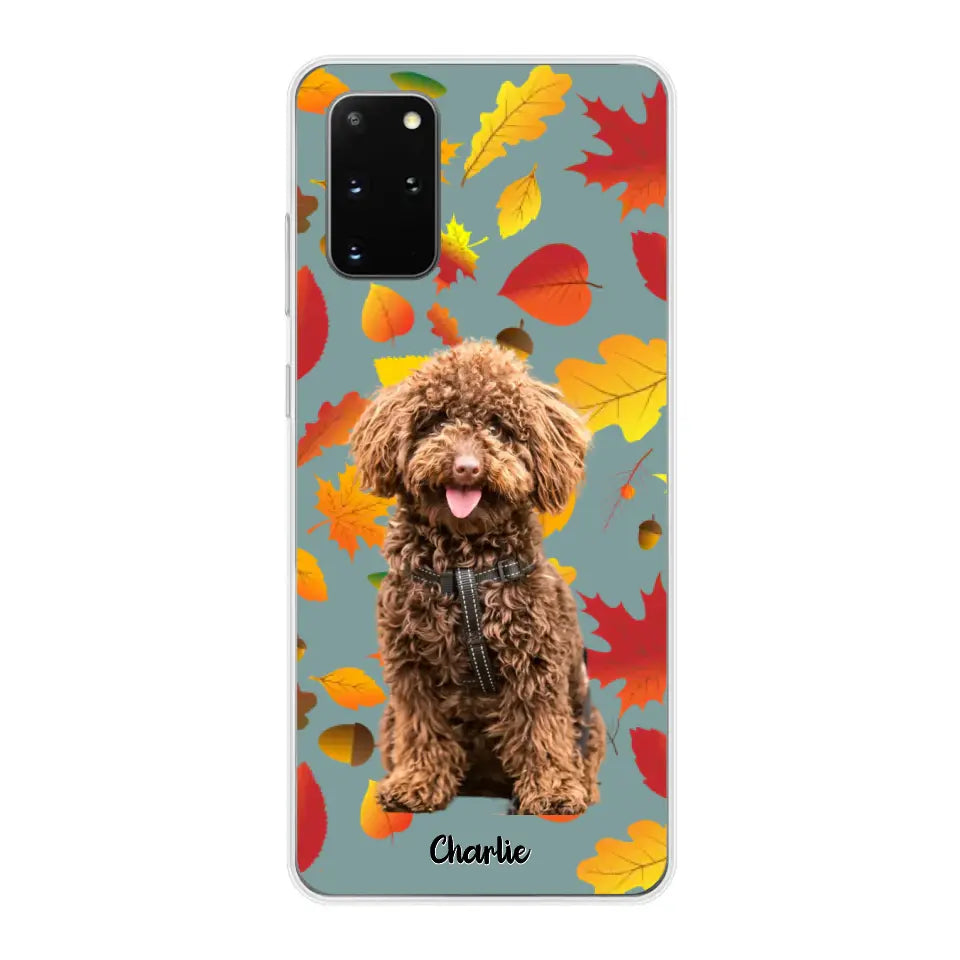 Feuilles A'automne Avec Photo - Coque De Téléphone Personnalisée, iPhone, Samsung
