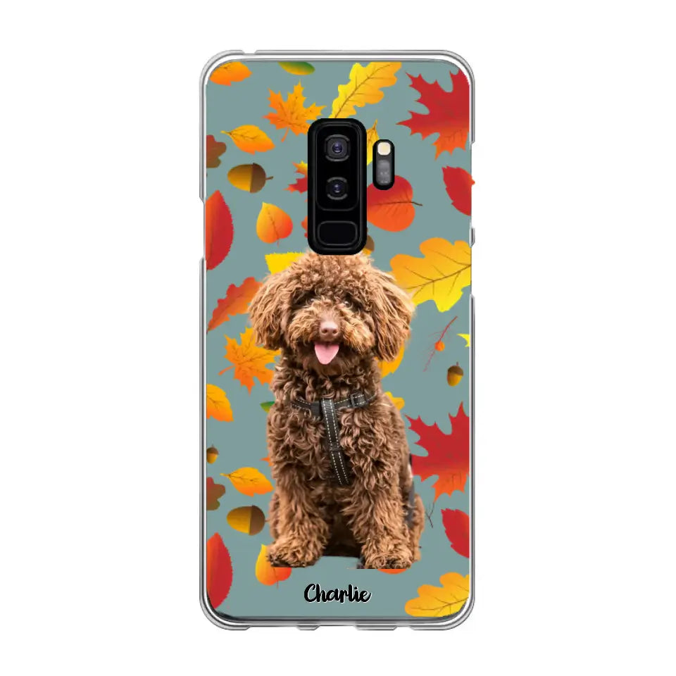 Feuilles A'automne Avec Photo - Coque De Téléphone Personnalisée, iPhone, Samsung