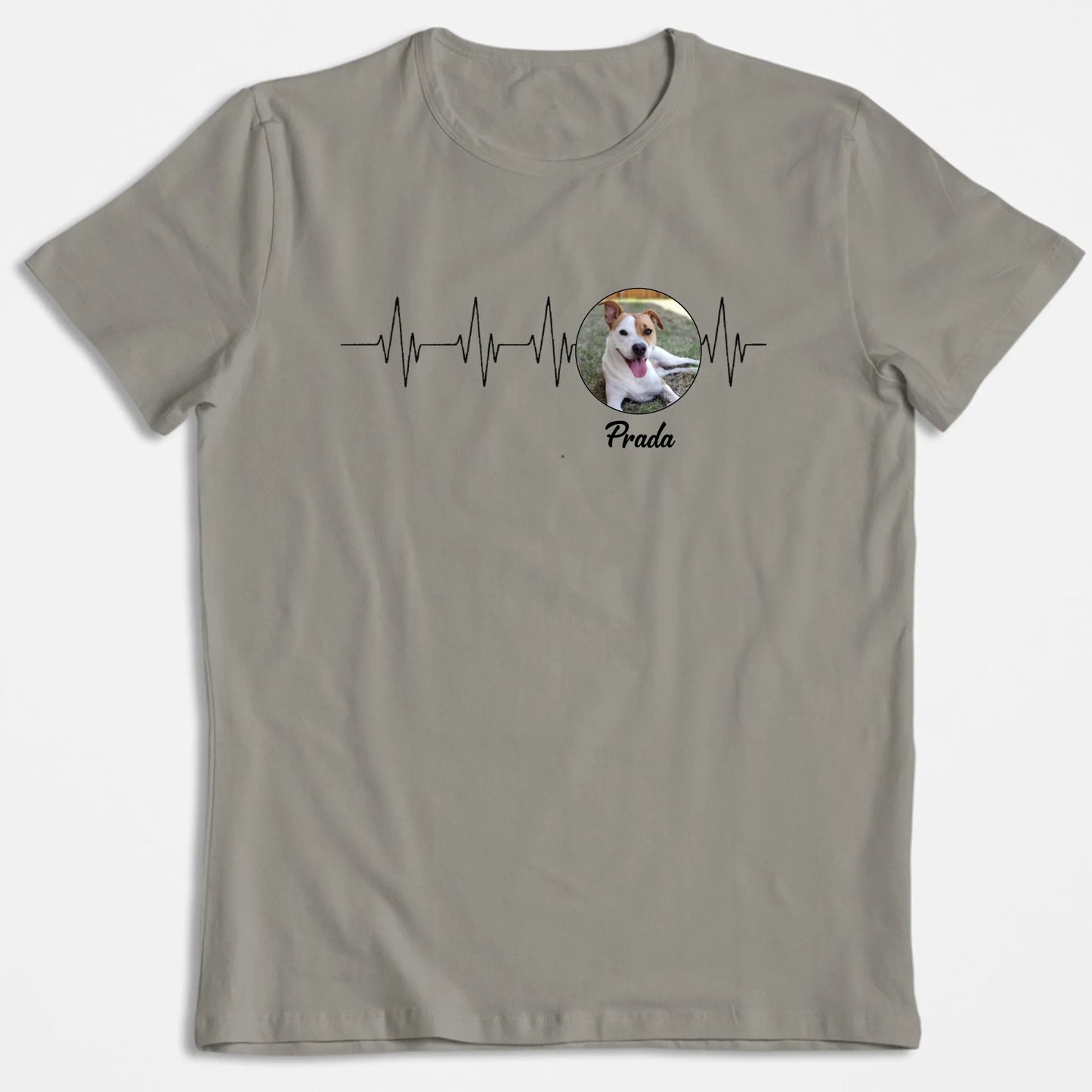 T-Shirt Personnalisé "Mon Animal, Ma Ligne De Vie" – Avec Photo & Nom