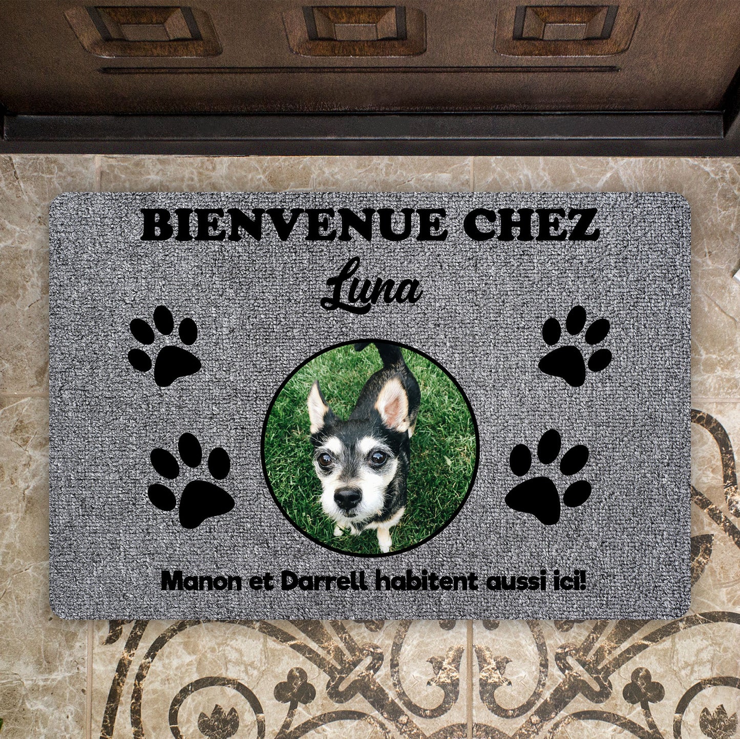 Paillasson Personnalisé - Téléchargement de photos - Chats, Chiens