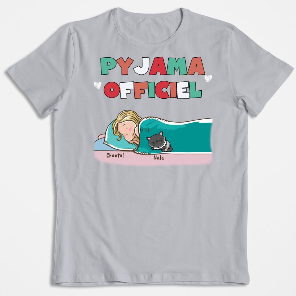 Offizieller Pyjama für Hunde und Katzen – personalisiertes T-Shirt