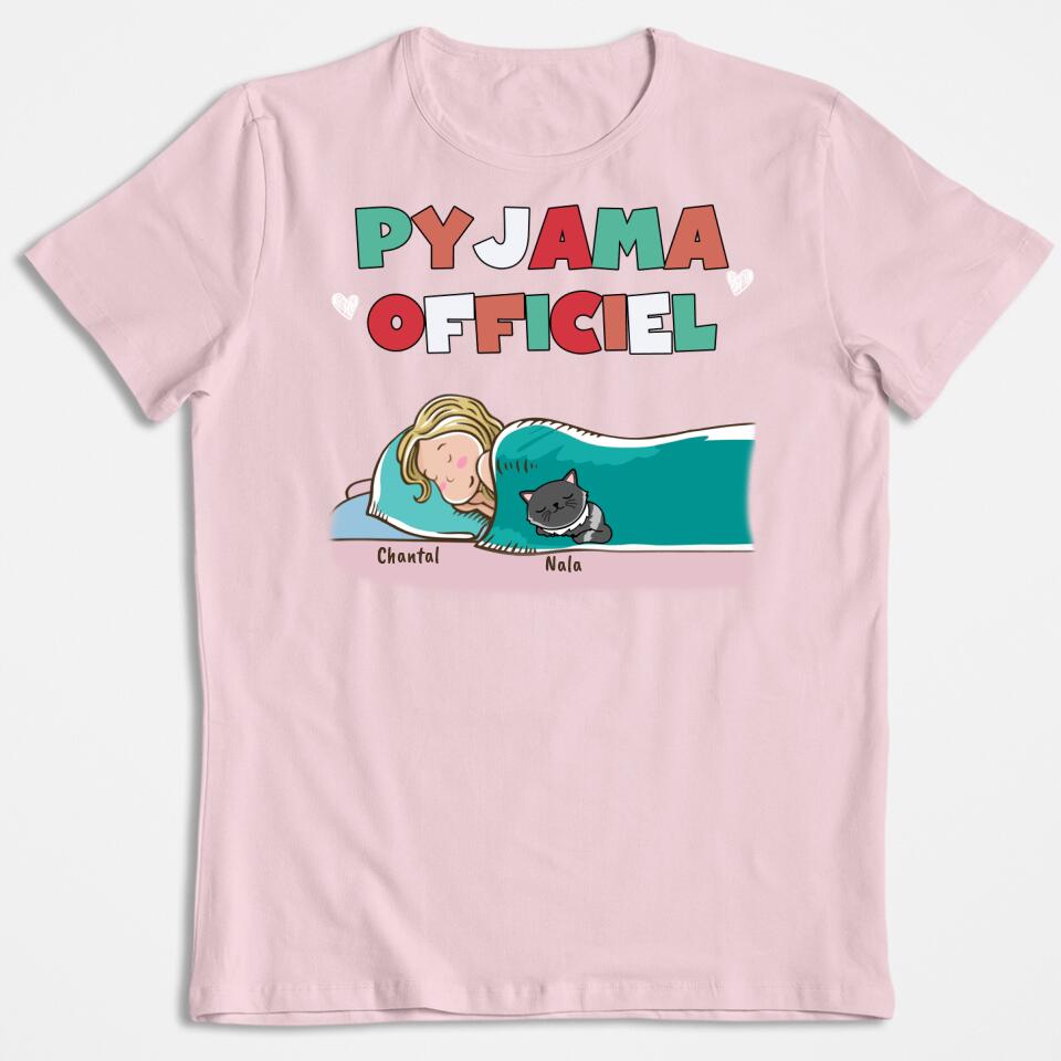 Offizieller Pyjama für Hunde und Katzen – personalisiertes T-Shirt