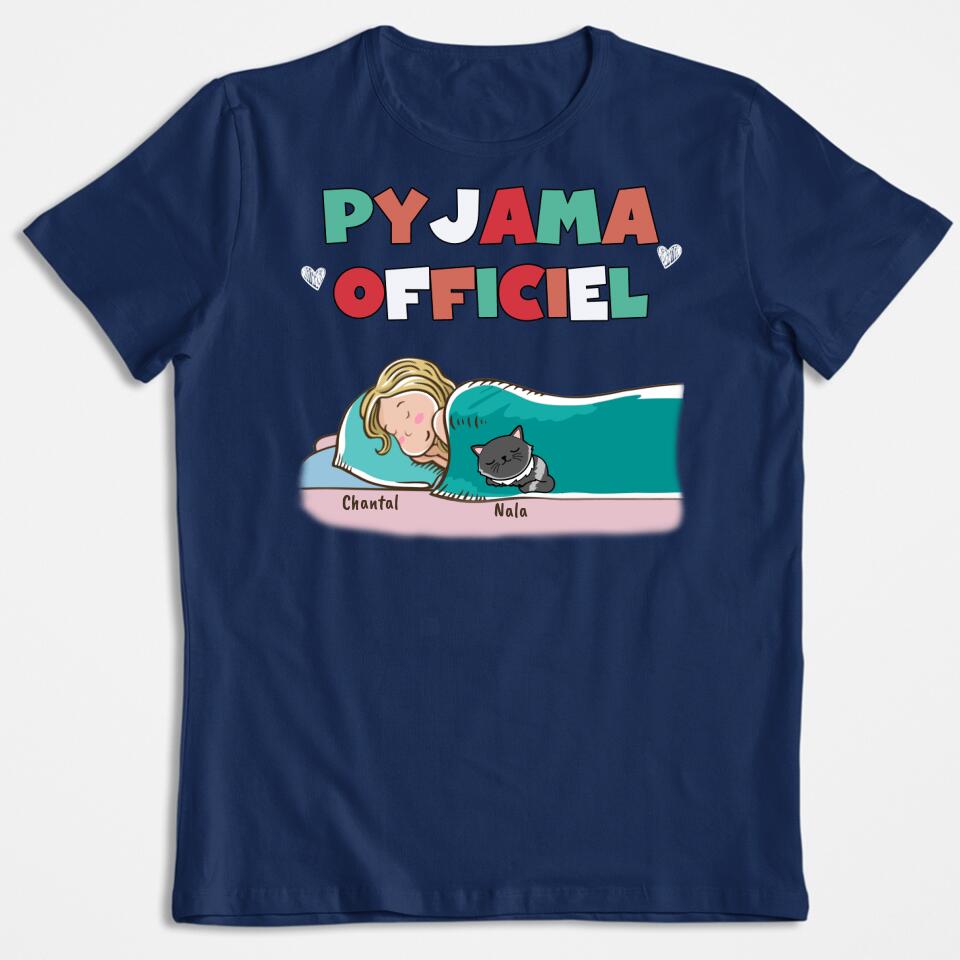 Offizieller Pyjama für Hunde und Katzen – personalisiertes T-Shirt