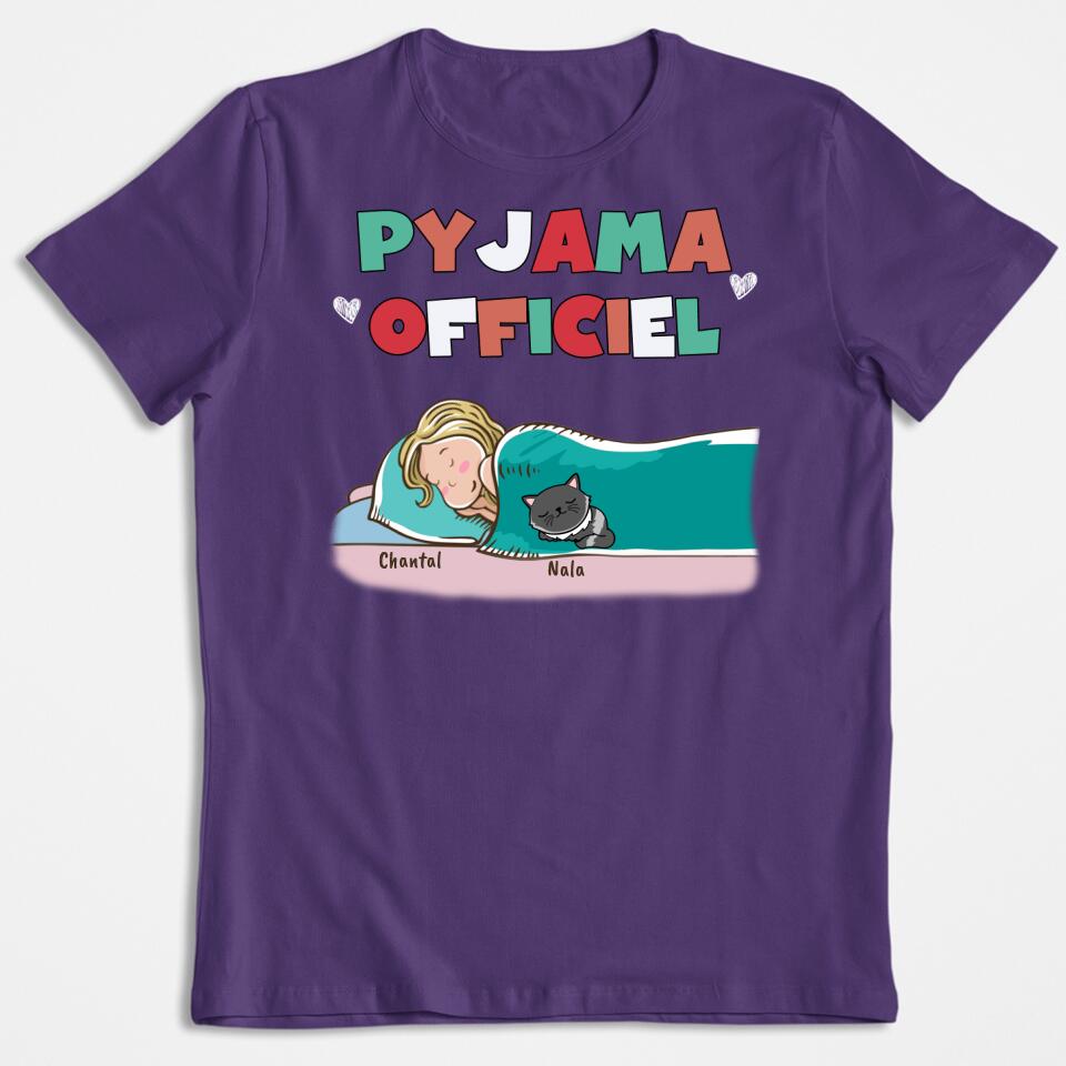 Offizieller Pyjama für Hunde und Katzen – personalisiertes T-Shirt