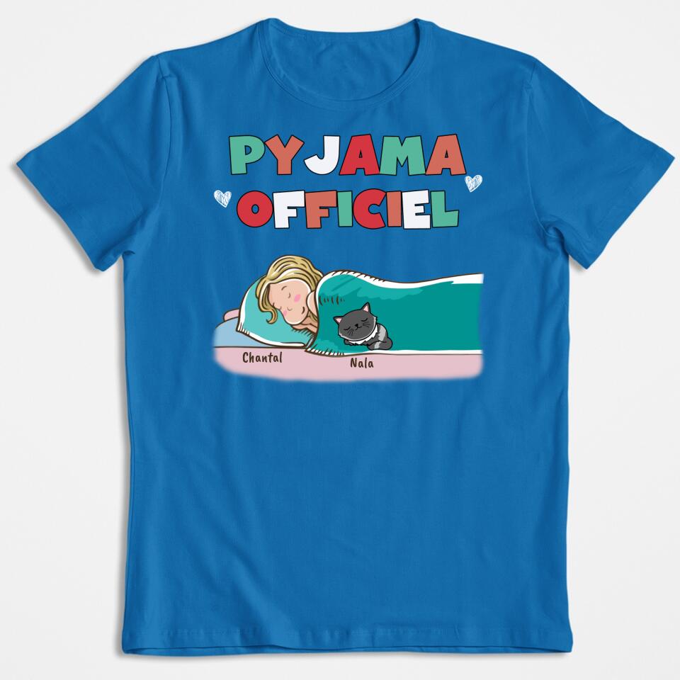 Offizieller Pyjama für Hunde und Katzen – personalisiertes T-Shirt