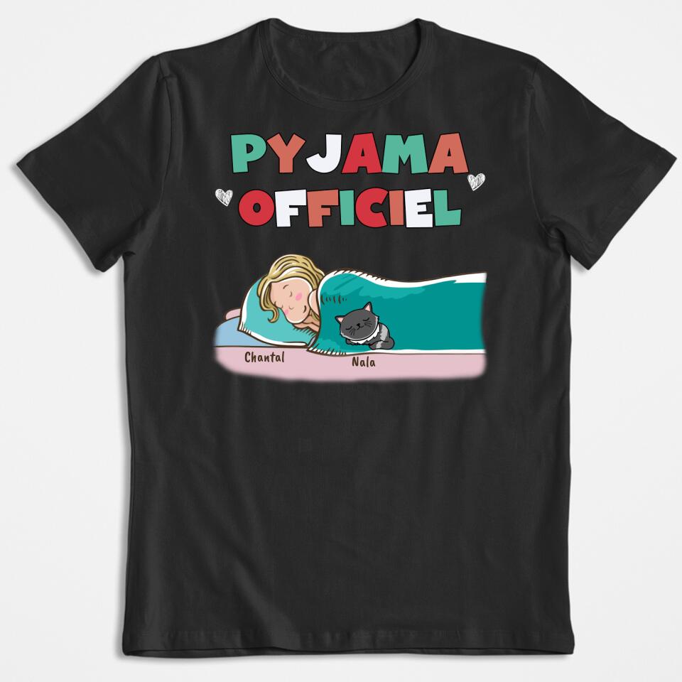 Offizieller Pyjama für Hunde und Katzen – personalisiertes T-Shirt