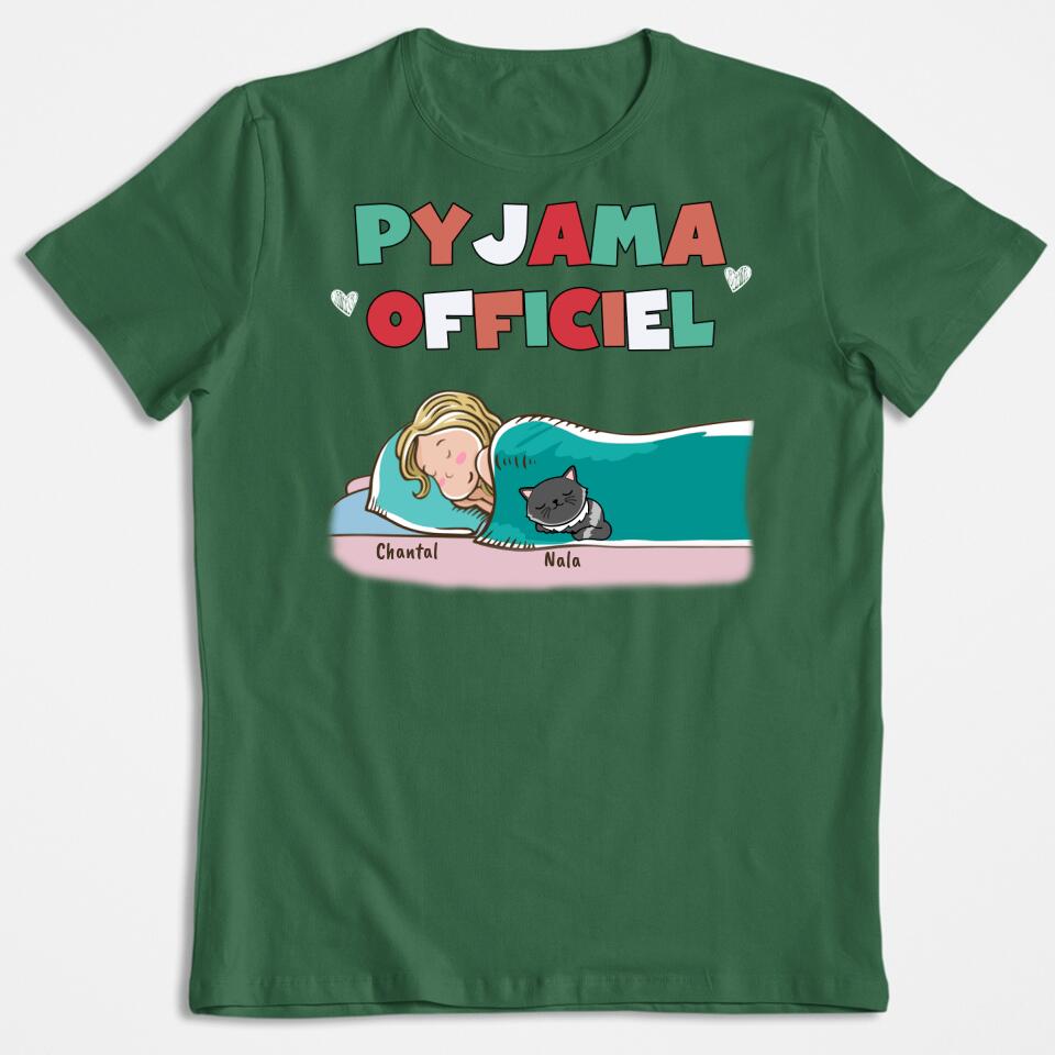 Offizieller Pyjama für Hunde und Katzen – personalisiertes T-Shirt