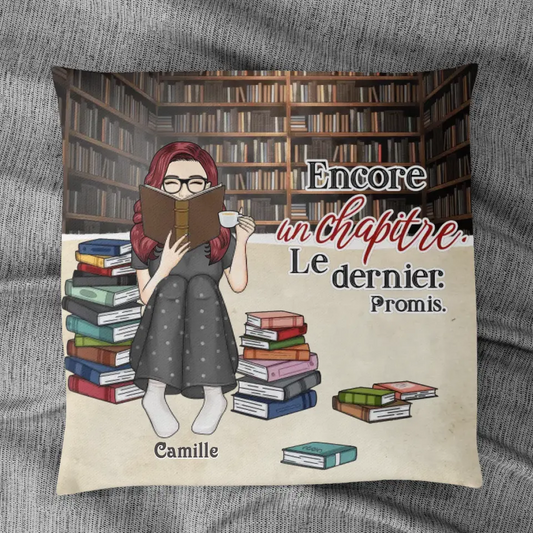 Tout Simplement Passionnée De Lecture - Coussin Personnalisé