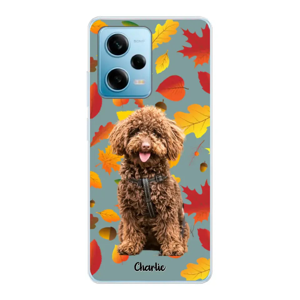 Feuilles A'automne Avec Photo - Coque De Téléphone Personnalisée - Android