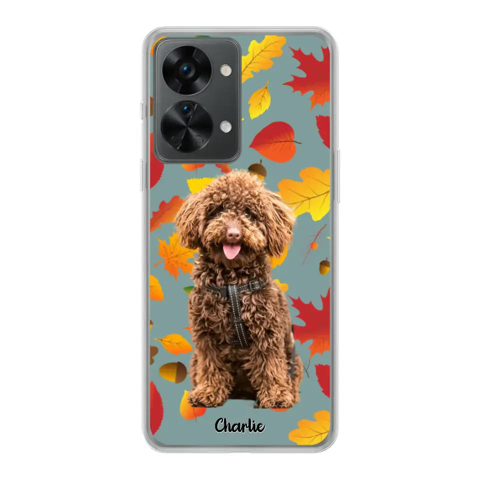 Feuilles A'automne Avec Photo - Coque De Téléphone Personnalisée - Android