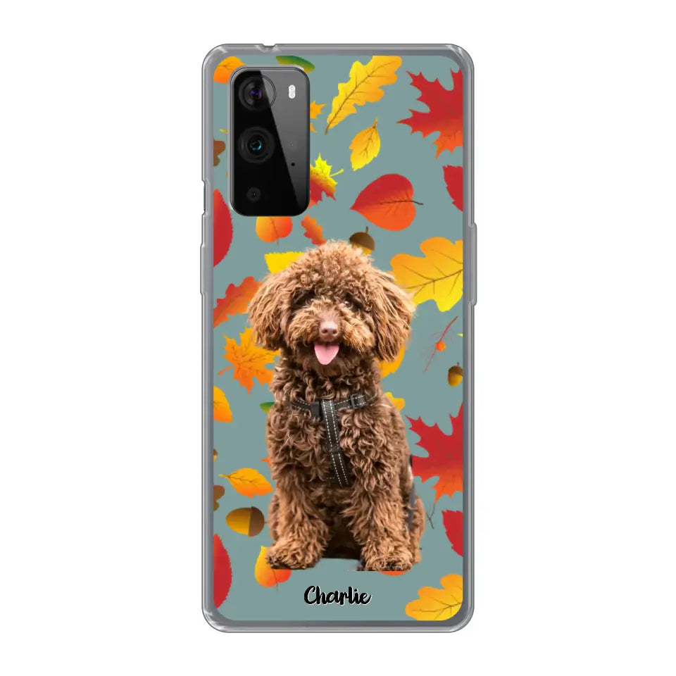 Feuilles A'automne Avec Photo - Coque De Téléphone Personnalisée - Android