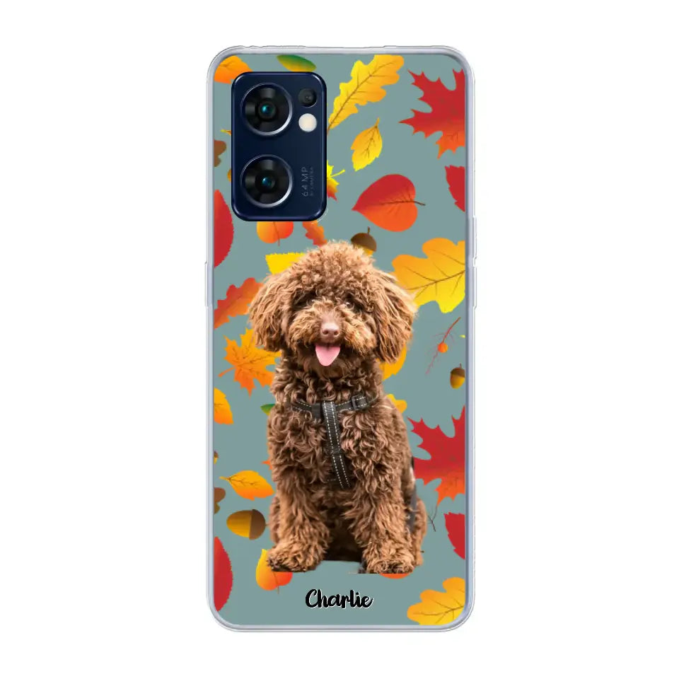 Feuilles A'automne Avec Photo - Coque De Téléphone Personnalisée - Android