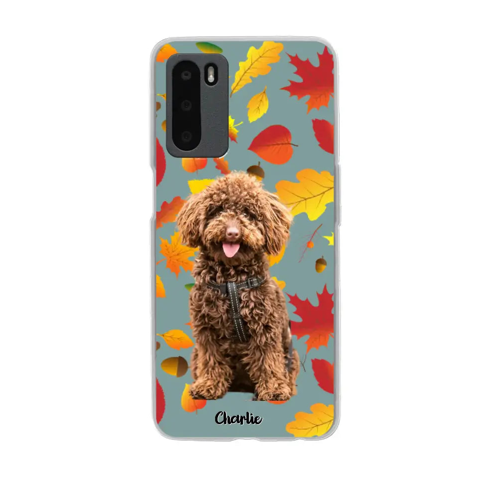 Feuilles A'automne Avec Photo - Coque De Téléphone Personnalisée - Android