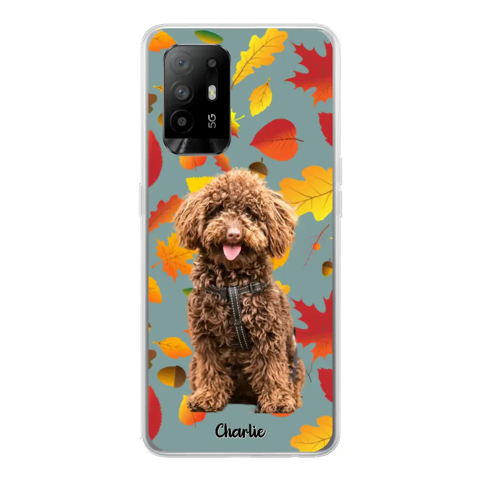 Feuilles A'automne Avec Photo - Coque De Téléphone Personnalisée - Android