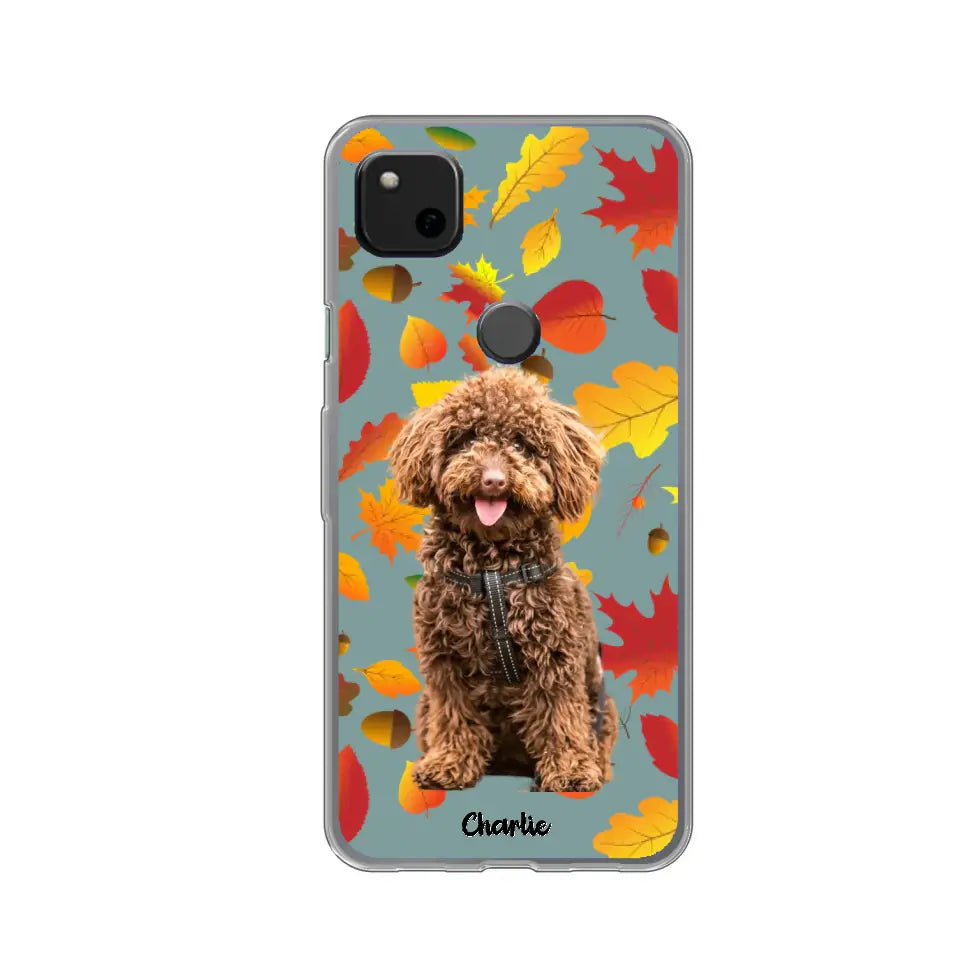 Feuilles A'automne Avec Photo - Coque De Téléphone Personnalisée - Android