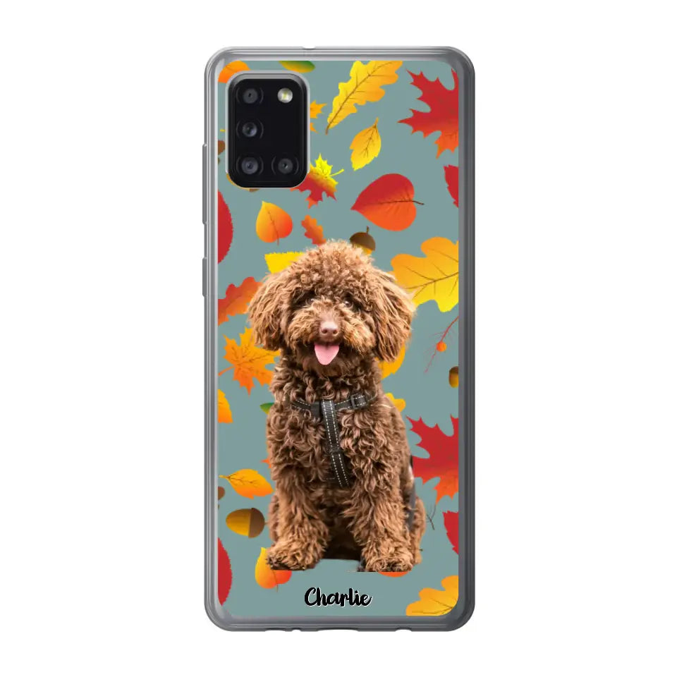 Feuilles A'automne Avec Photo - Coque De Téléphone Personnalisée, iPhone, Samsung