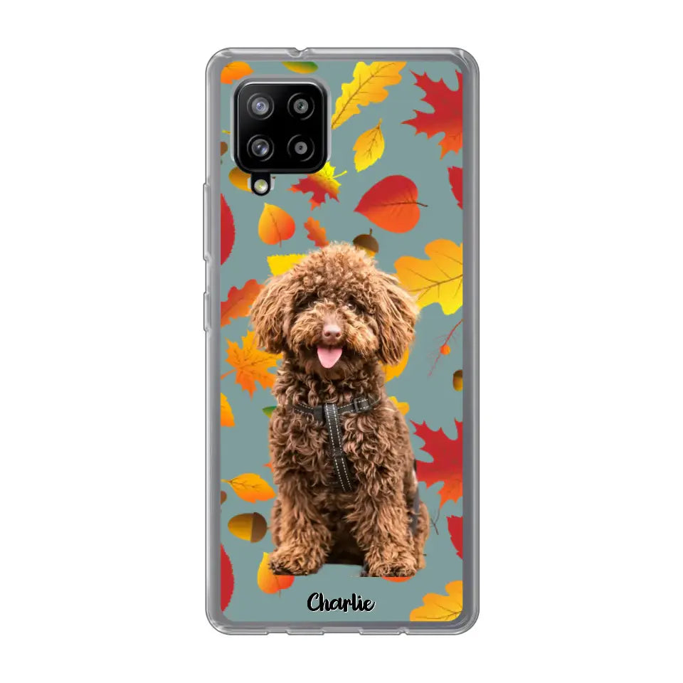 Feuilles A'automne Avec Photo - Coque De Téléphone Personnalisée, iPhone, Samsung