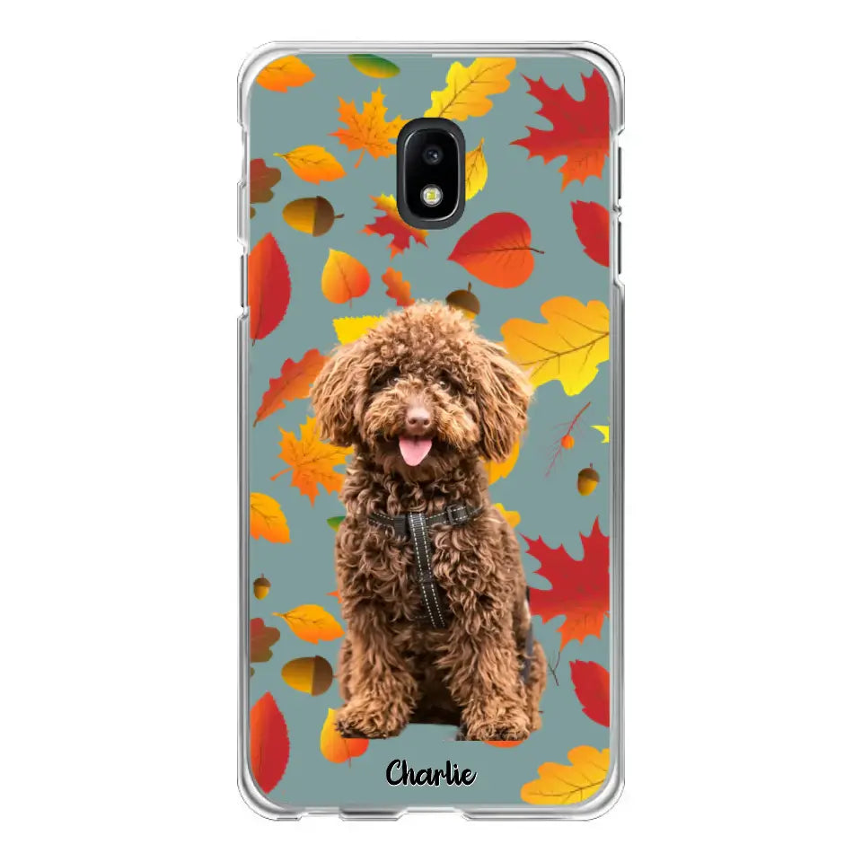 Feuilles A'automne Avec Photo - Coque De Téléphone Personnalisée, iPhone, Samsung