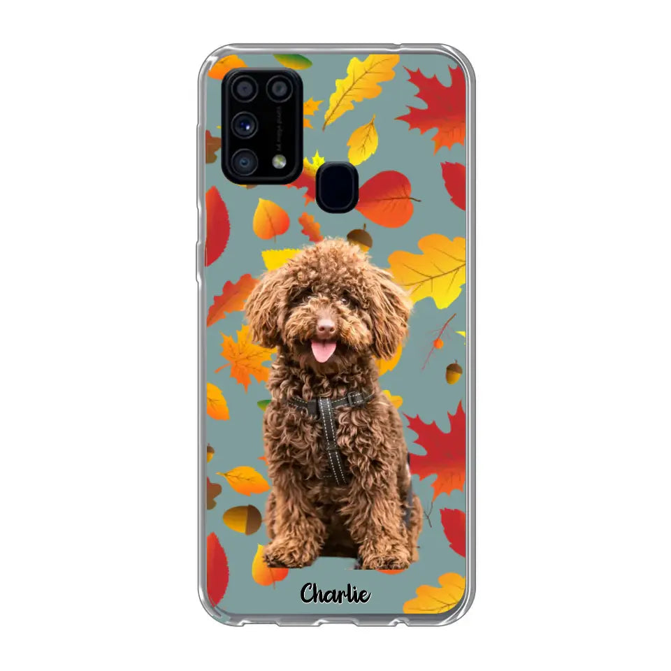 Feuilles A'automne Avec Photo - Coque De Téléphone Personnalisée, iPhone, Samsung
