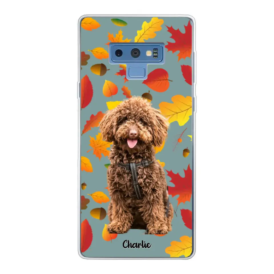 Feuilles A'automne Avec Photo - Coque De Téléphone Personnalisée, iPhone, Samsung