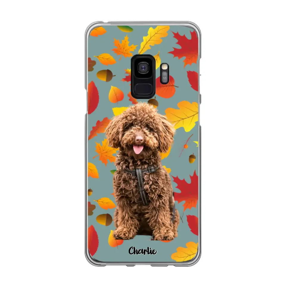 Feuilles A'automne Avec Photo - Coque De Téléphone Personnalisée, iPhone, Samsung