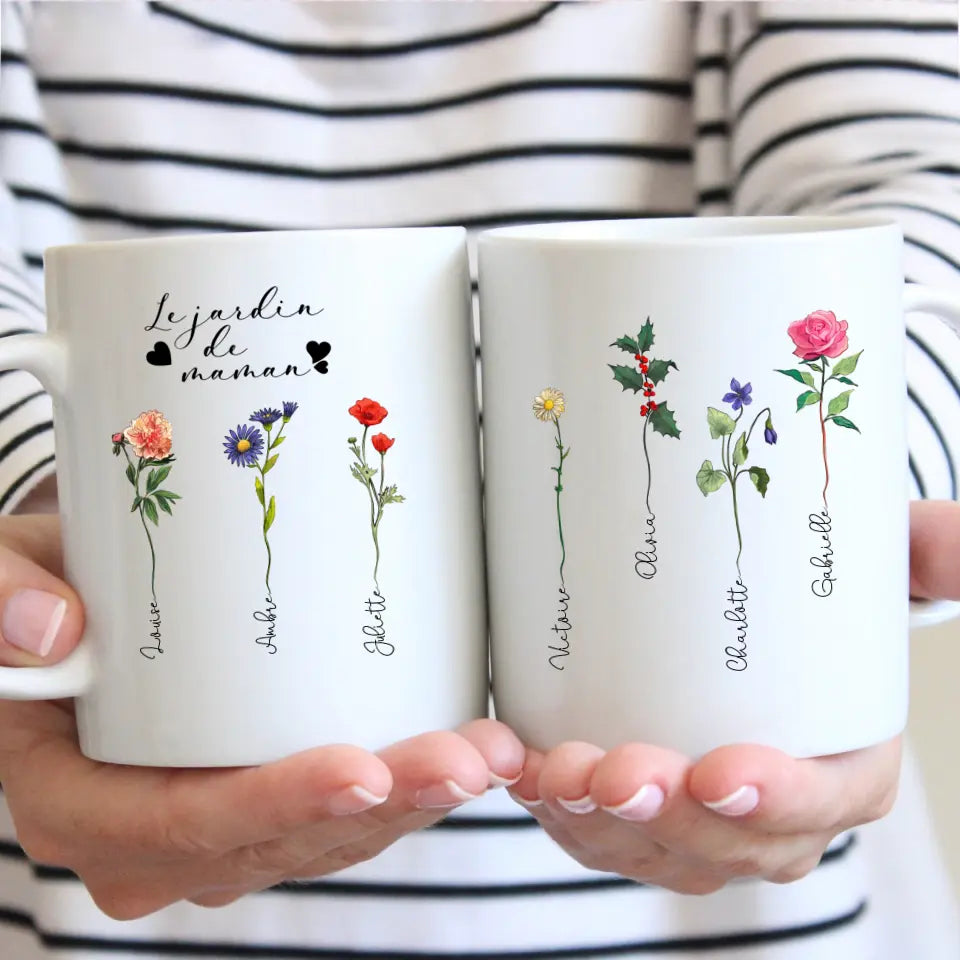 Le Jardin De Maman / Mamie - Mug Personnalisée