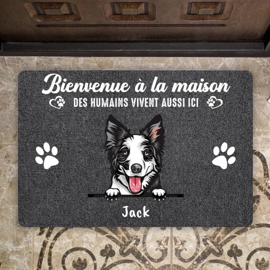 „Welcome Home“ – Hunde, Katzen, personalisierter Deko-Teppich