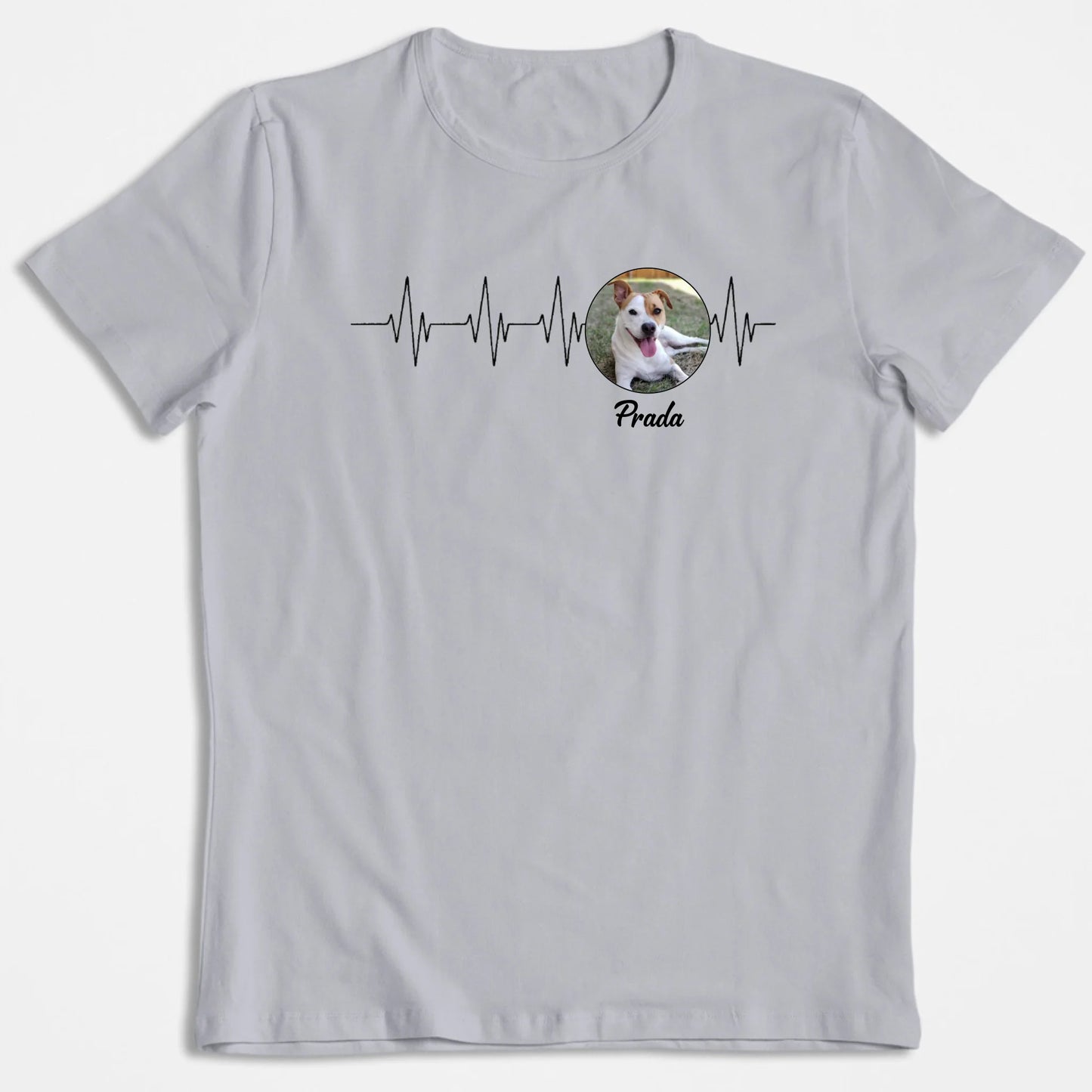 T-Shirt Personnalisé "Mon Animal, Ma Ligne De Vie" – Avec Photo & Nom