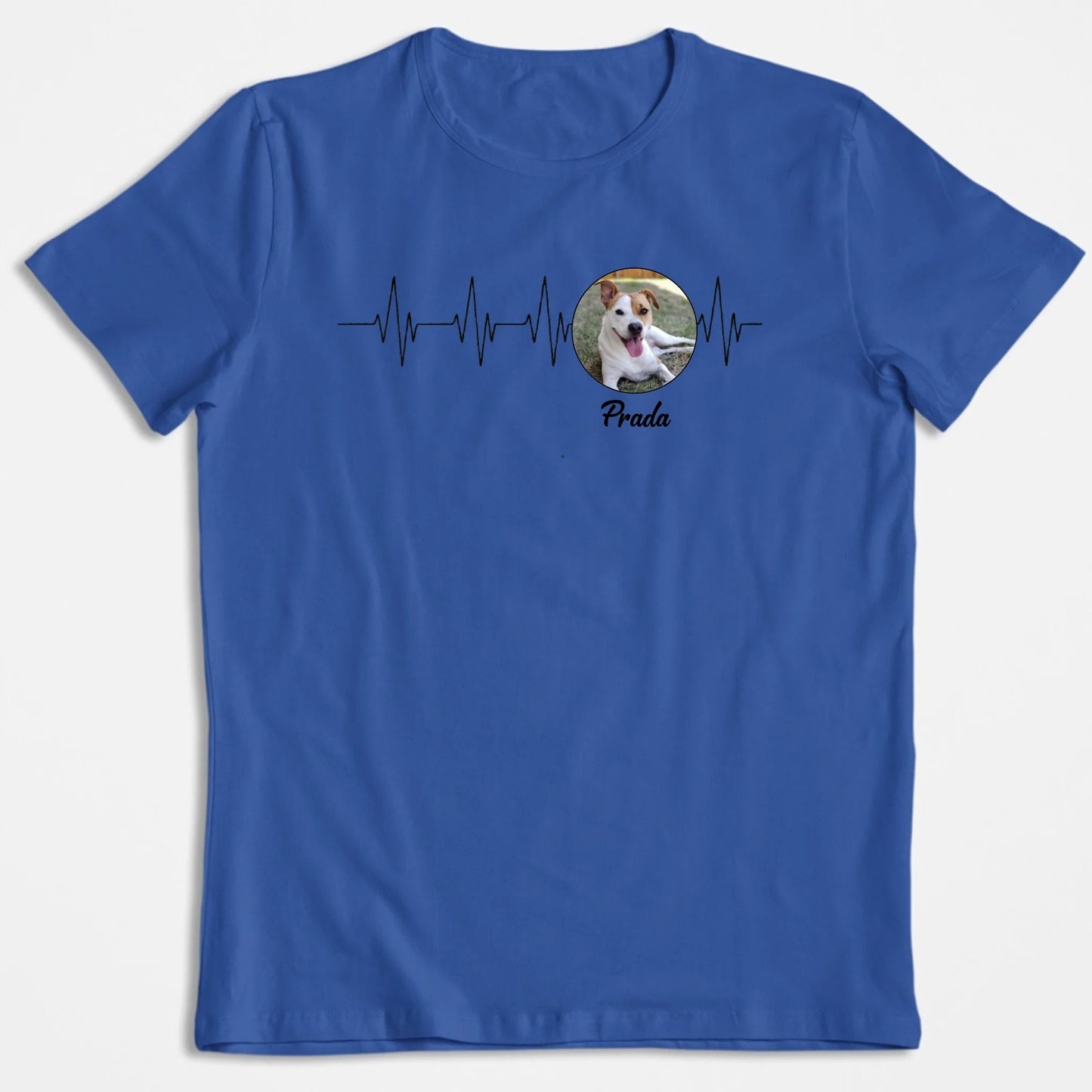 T-Shirt Personnalisé "Mon Animal, Ma Ligne De Vie" – Avec Photo & Nom