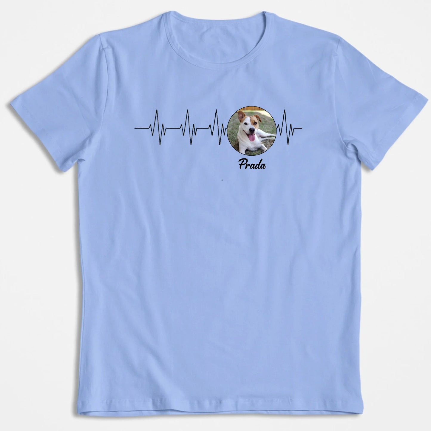 T-Shirt Personnalisé "Mon Animal, Ma Ligne De Vie" – Avec Photo & Nom