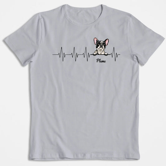 T-Shirt Personnalisé "Mon Animal, Ma Ligne De Vie"