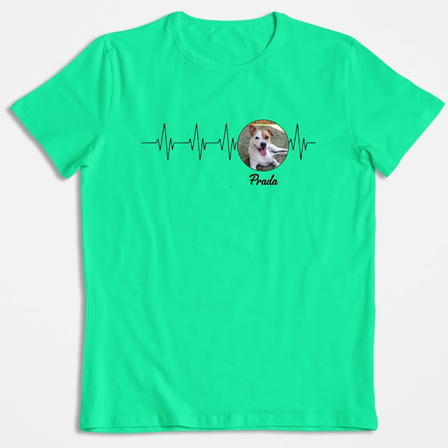 T-Shirt Personnalisé "Mon Animal, Ma Ligne De Vie" – Avec Photo & Nom