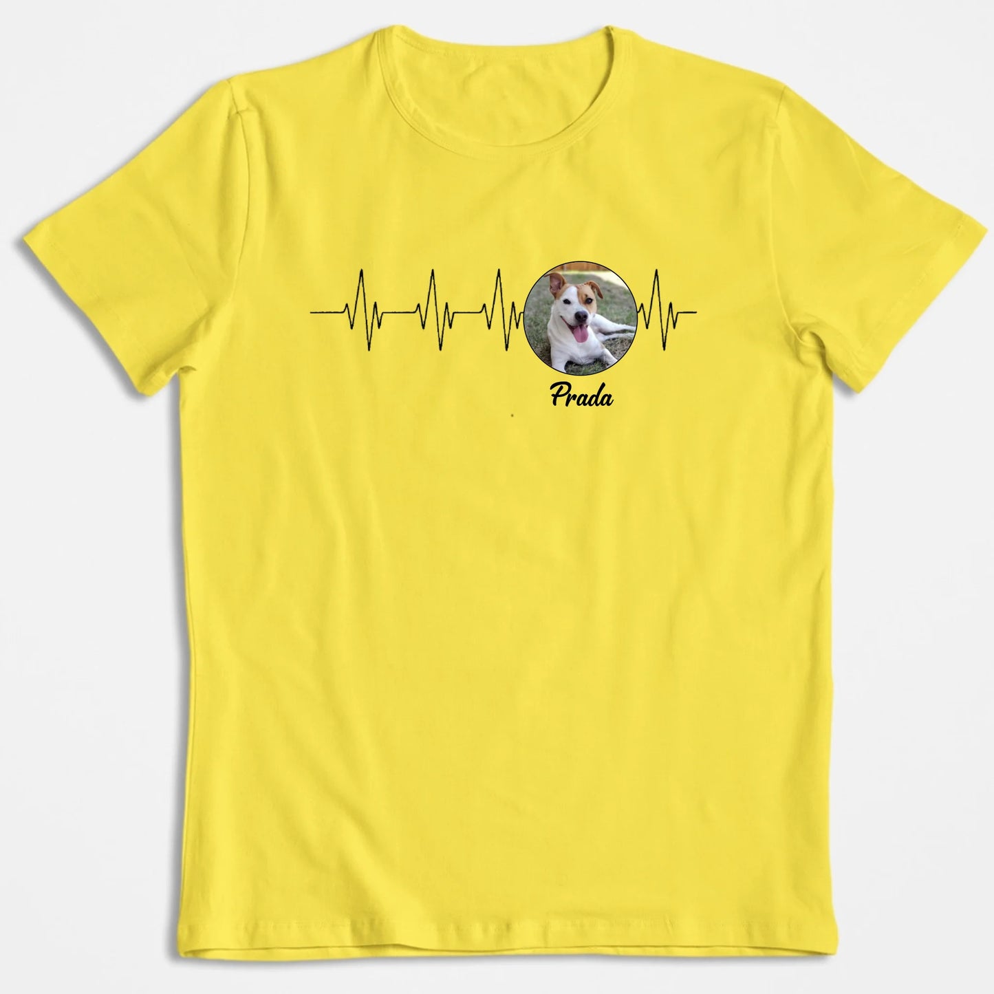 T-Shirt Personnalisé "Mon Animal, Ma Ligne De Vie" – Avec Photo & Nom