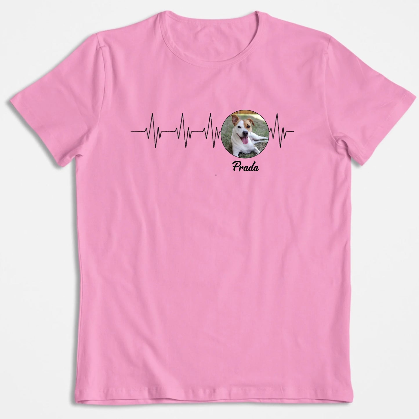 T-Shirt Personnalisé "Mon Animal, Ma Ligne De Vie" – Avec Photo & Nom
