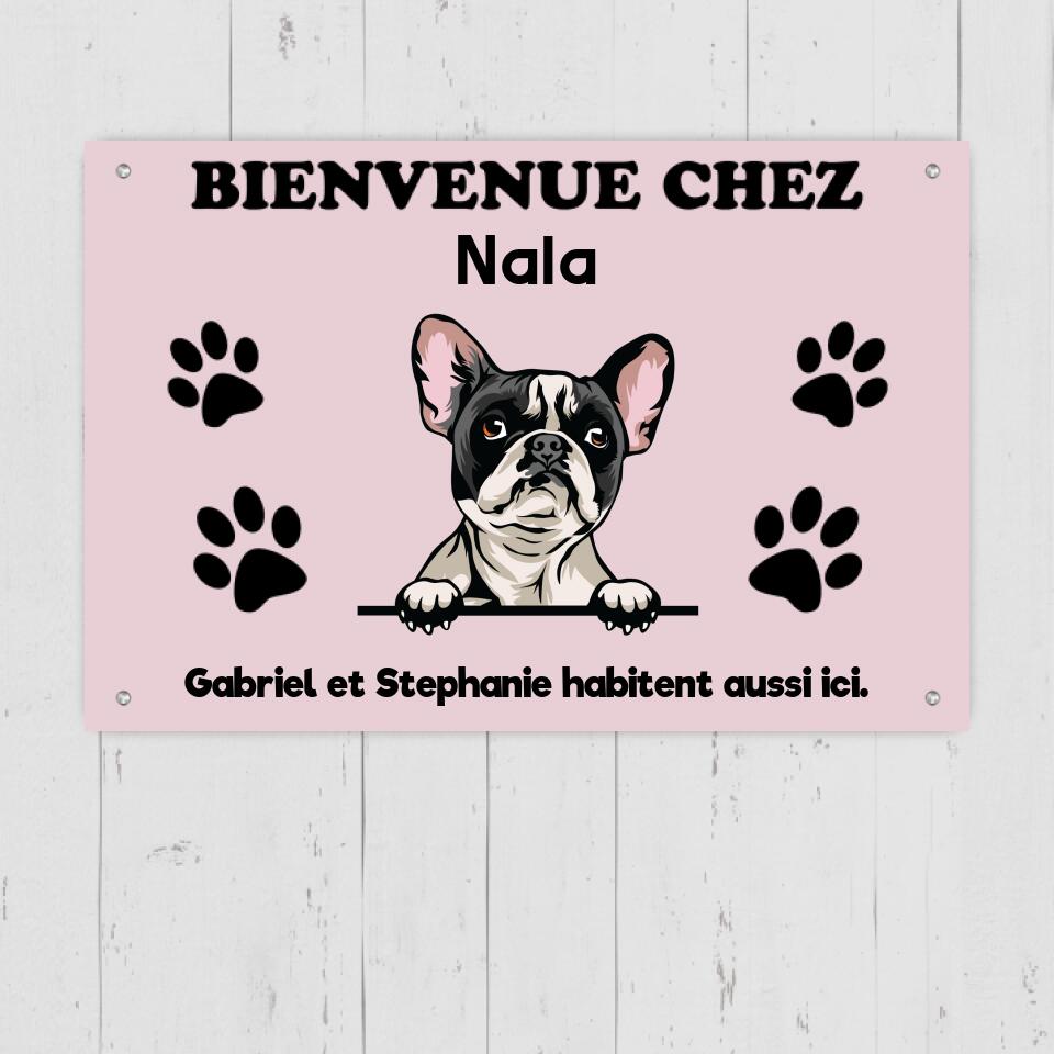 „Welcome Home“ – Personalisiertes Türschild