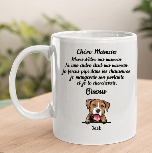 Chère Maman (Chien) - Mug Personnalisé