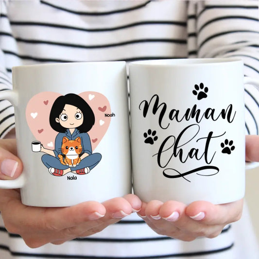 Maman Chat - Mug personnalisé
