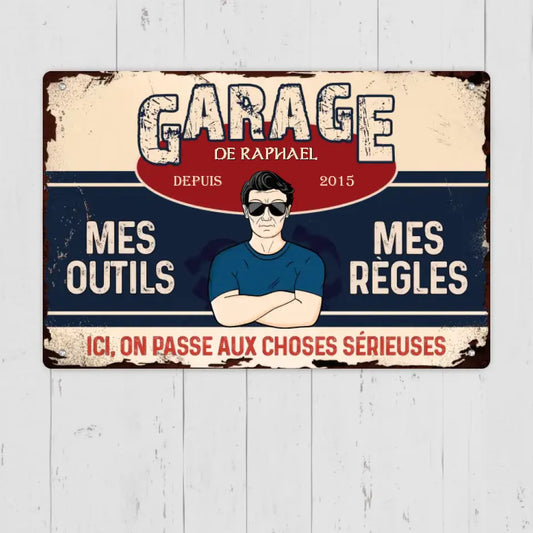 Pour Les Mécanos - Plaque De Porte Personnalisée